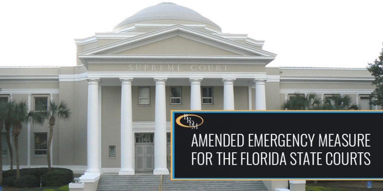 Amended Emergency Measure for the Florida State Courts