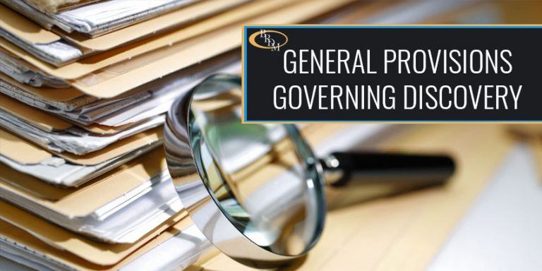 GENERAL PROVISIONS REGARDING DISCOVERY IN THE STATE OF FLORIDA