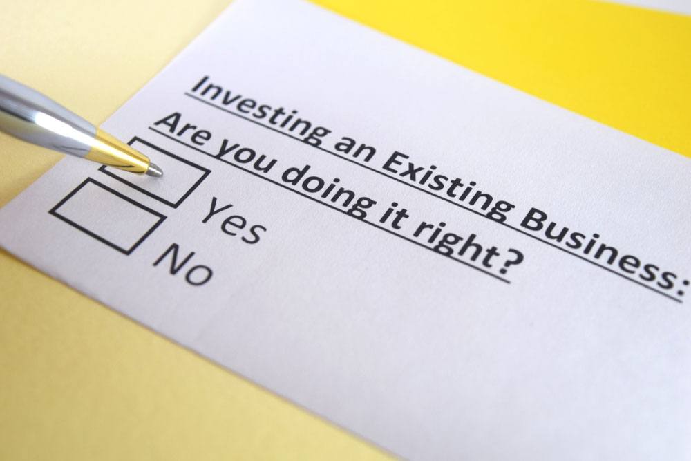 Investing in an existing business